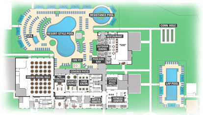 Valencia Harbor Clubhouse Floorplan