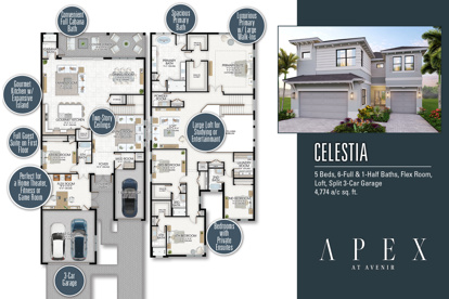 The Celestia Floorplan at Apex