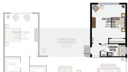 4th Bedroom in lieu of Club Room