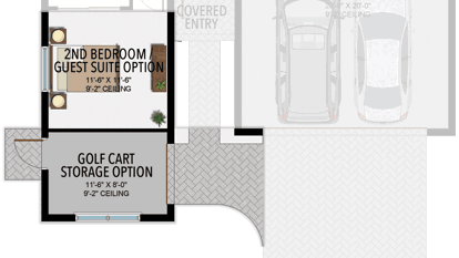 Optional Golf Cart Garage