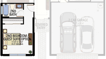 Relocate 2nd Bedroom Door for Guest Suite