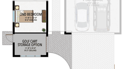 Optional Golf Cart Garage
