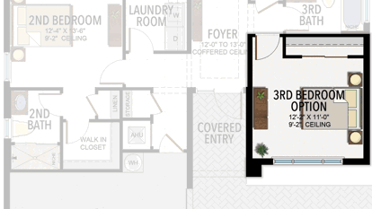 3rd Bedroom in lieu of Den