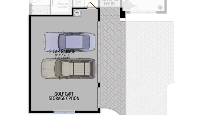 Optional Golf Cart Garage