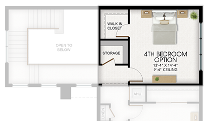 4th Bedroom in lieu of Bonus Room