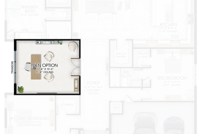 Den in lieu of Living Room 