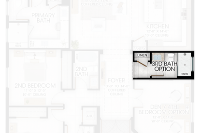 3rd Full Bathroom in lieu of Powder Room